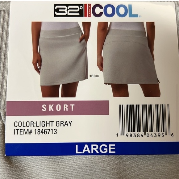 NWT 32 Degrees Women's Skort Light Gray skort - Picture 6 of 8